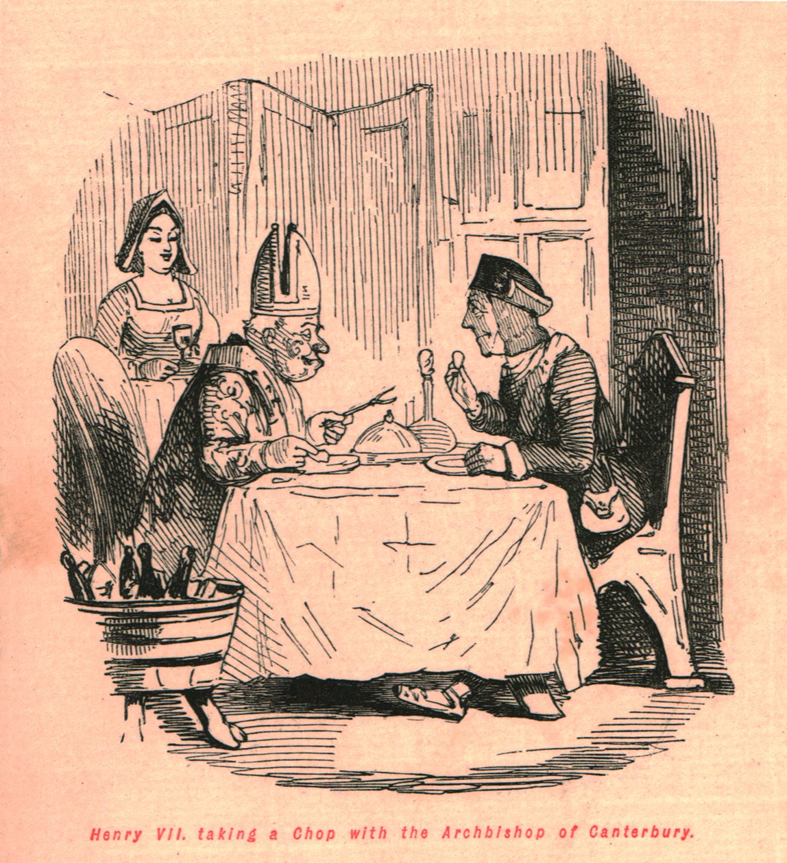 Henri VII prenant un repas avec l