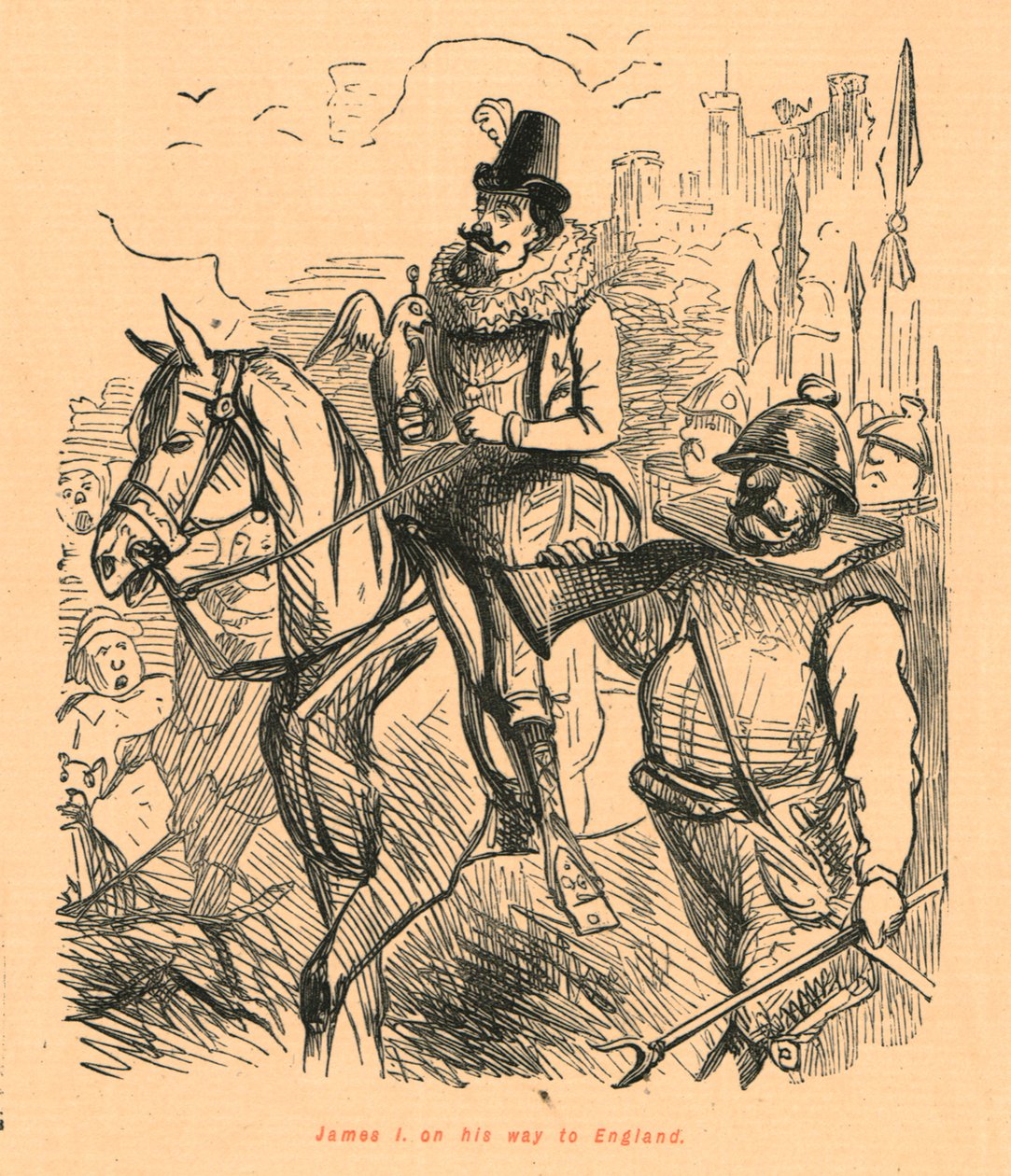 Jacques Ier en route pour l