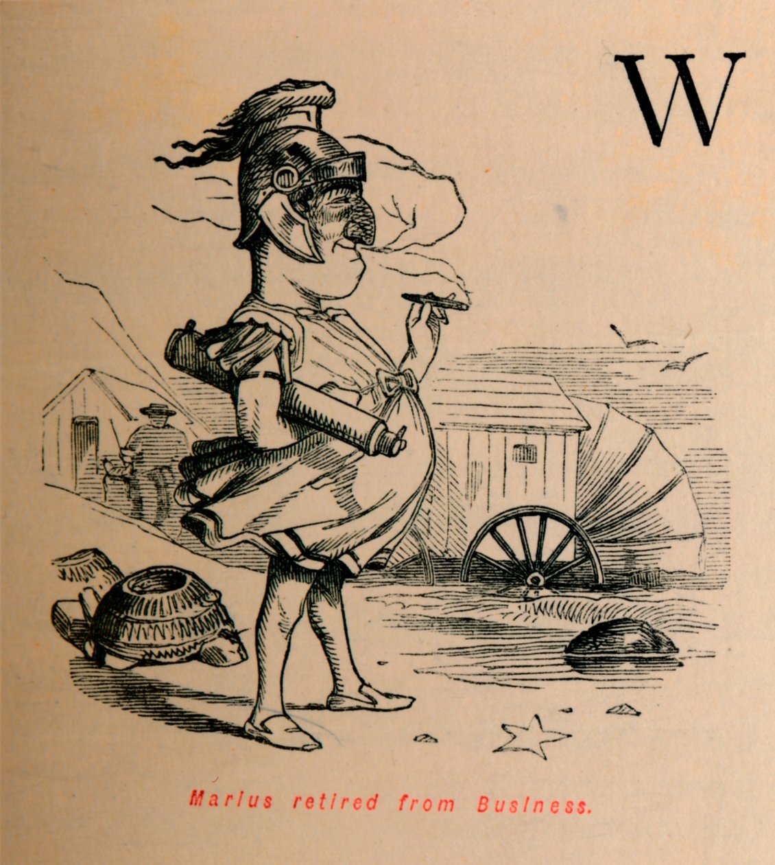 Marius retiré des affaires, 1852 - John Leech