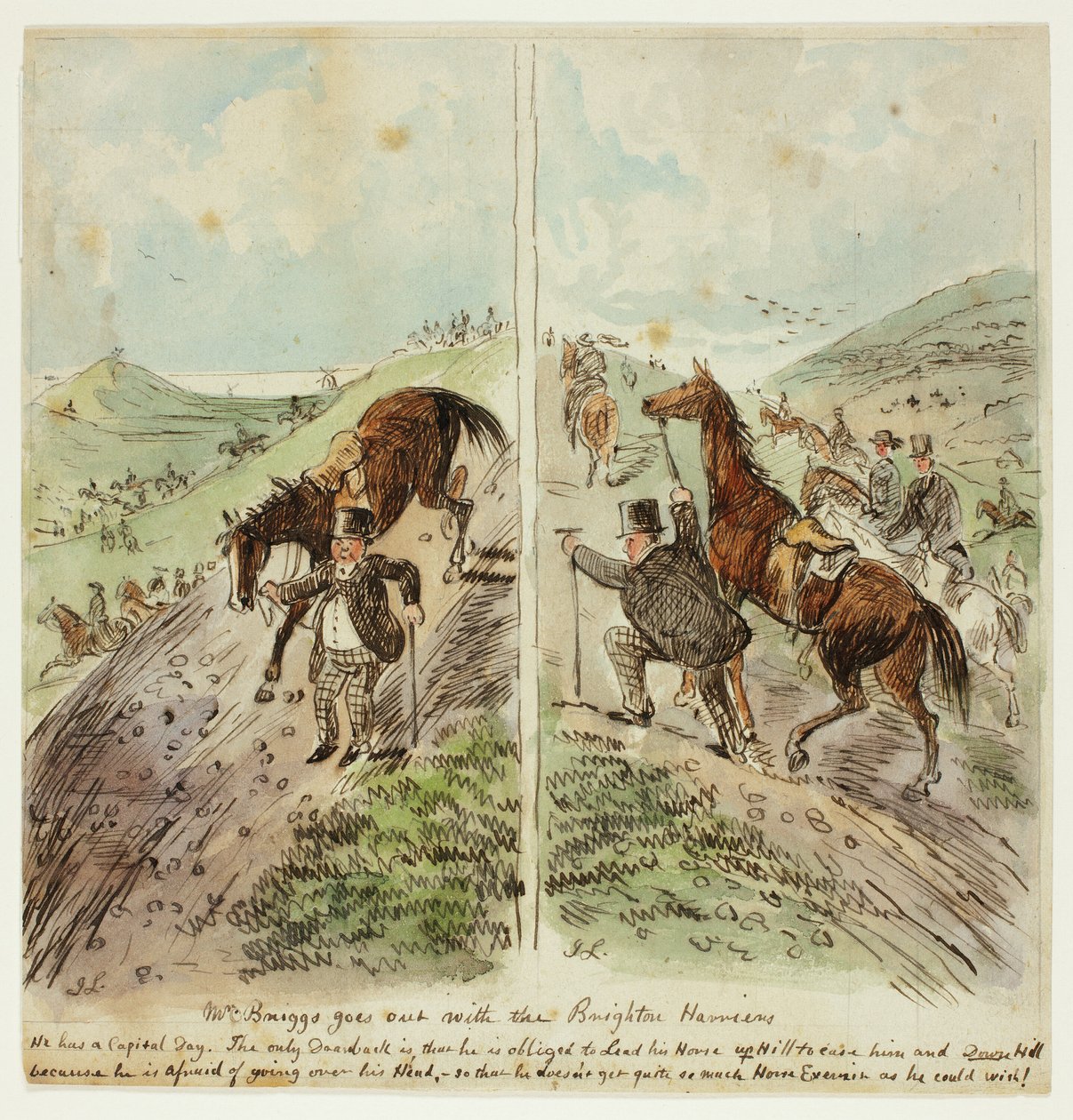 M. Briggs sort avec les Brighton Harriers - John Leech