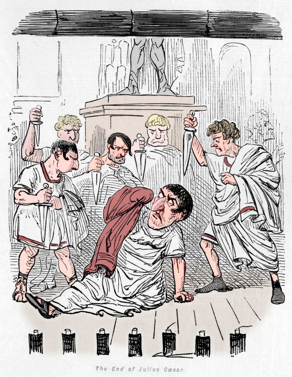 La fin de Jules César, 1852 - John Leech