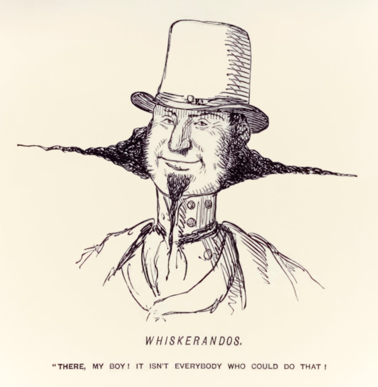 Whiskerandos "Là, mon garçon ! Tout le monde ne pourrait pas faire ça !" publié dans le magazine satirique 