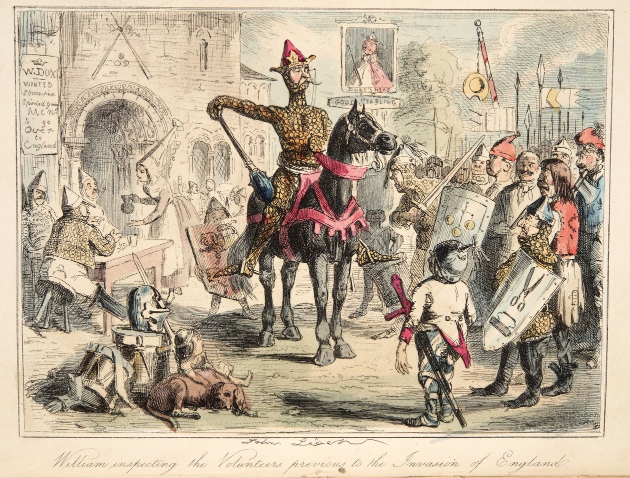 Guillaume le Conquérant inspectant les volontaires avant l