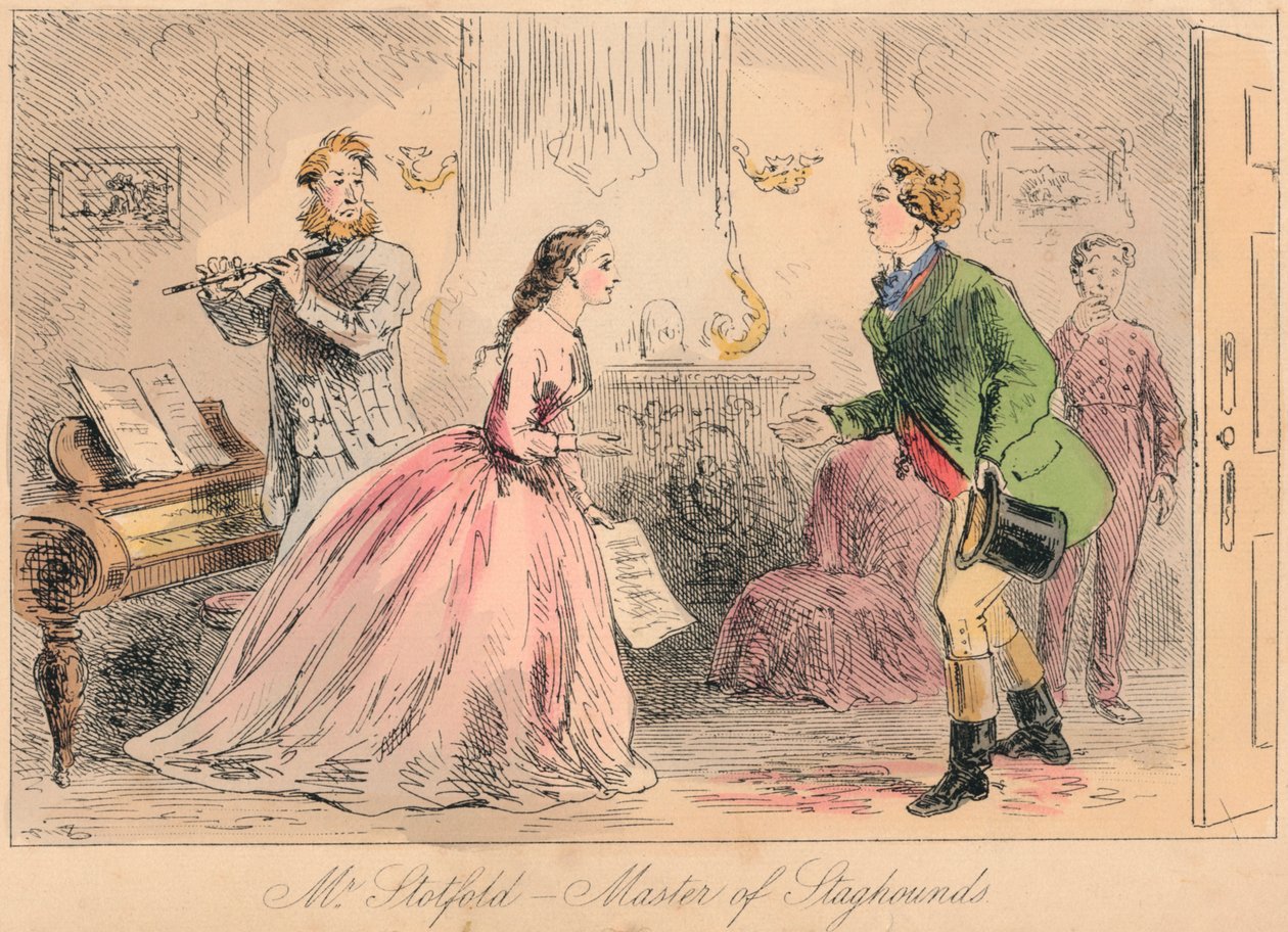 M. Stotford - Maître des chiens de chasse, 1865 - John Leech and Hablot Knight Browne