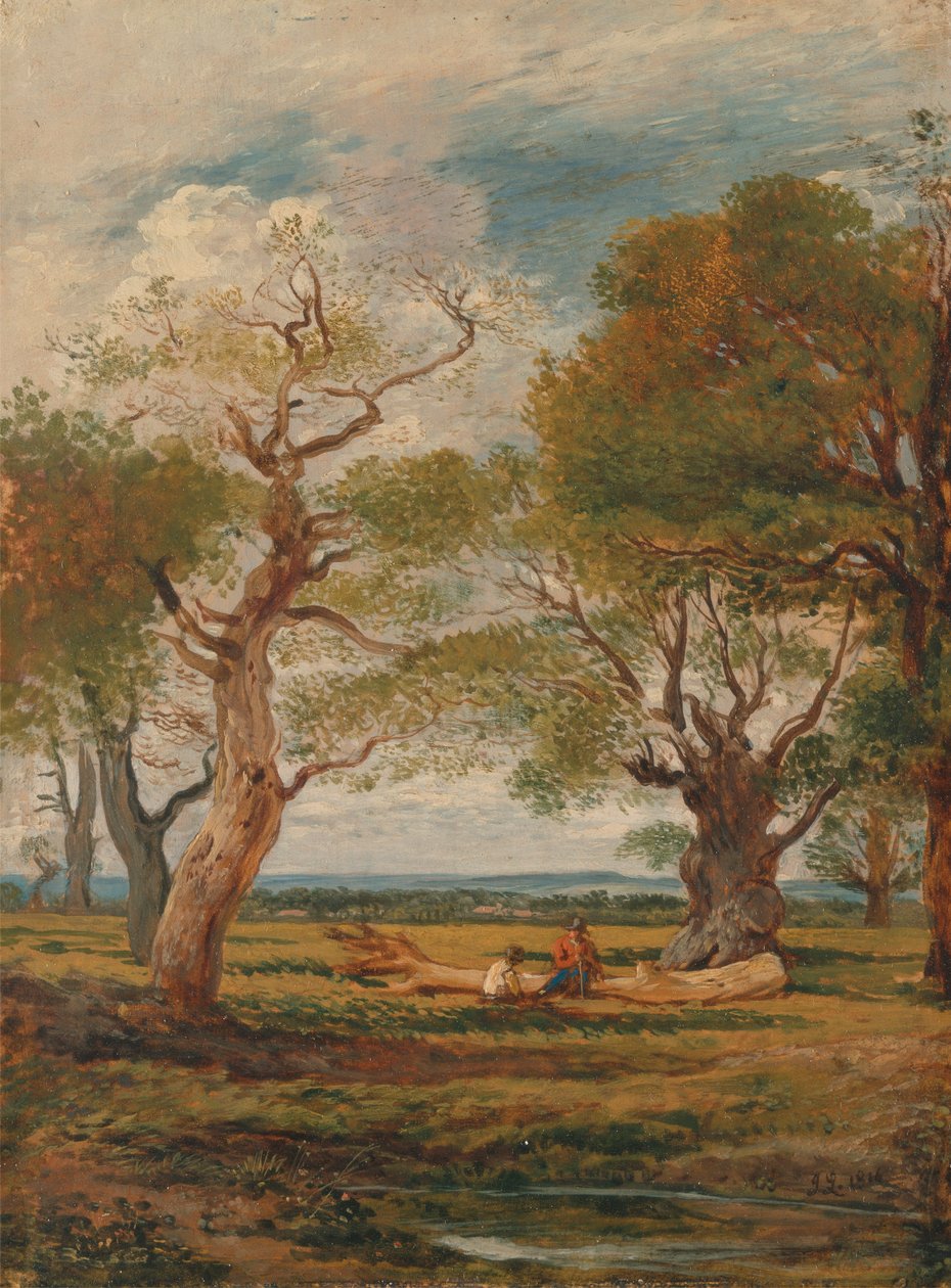 Paysage avec des figures - John Linnell