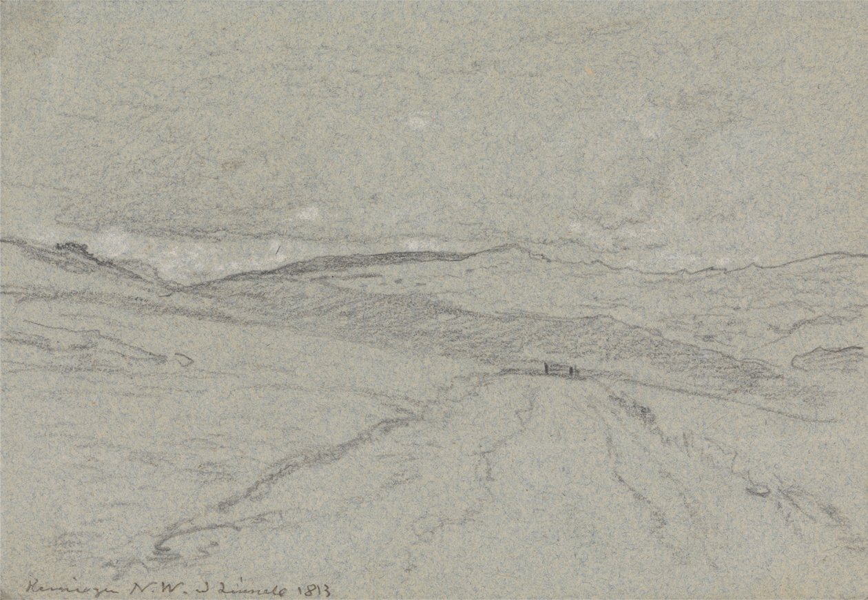 Vue de montagne au nord du Pays de Galles - John Linnell