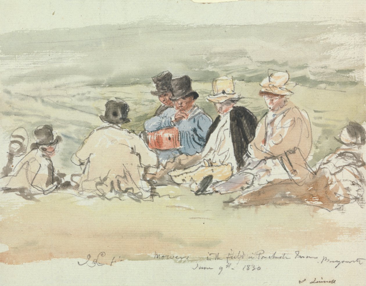 Faucheurs dans le champ à Porchester Terrace, Bayswater, 9 juin 1830 - John Linnell