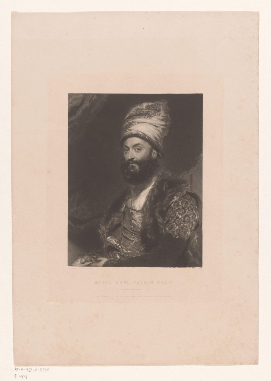 Portrait de Mirza Abolhassan Khan Ilchi (Mirza Abul Hassan Khan / L