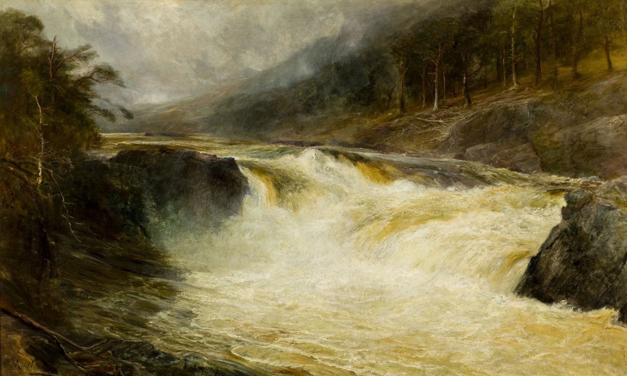 Les chutes de Tummel, c.1875 - John MacWhirter