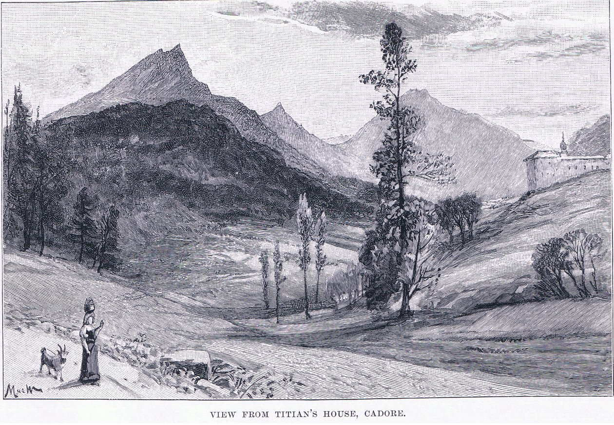 Vue de la maison de Titien, du Magazine of Art 1893, Cassell and Company - John MacWhirter