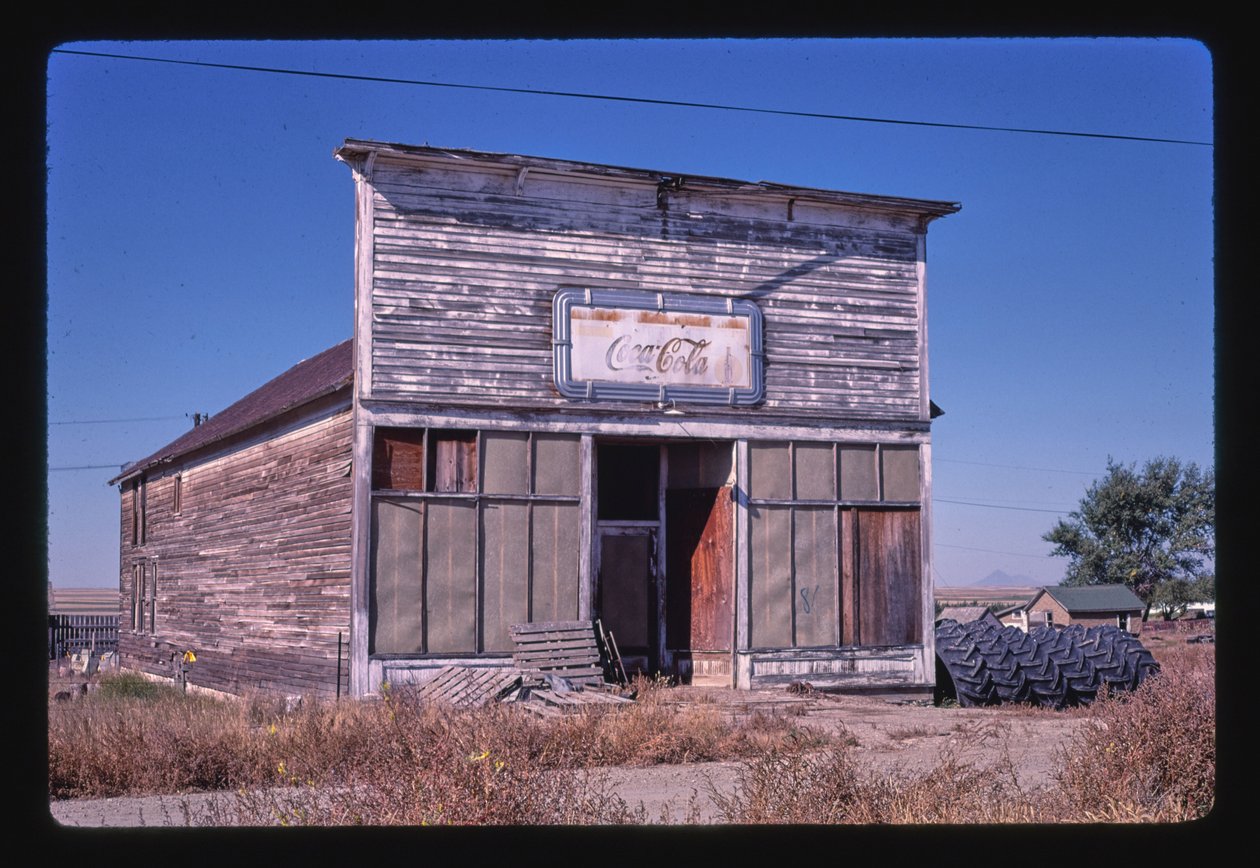 Abandoned Café, Joplin, Montana, États-Unis - John Margolies