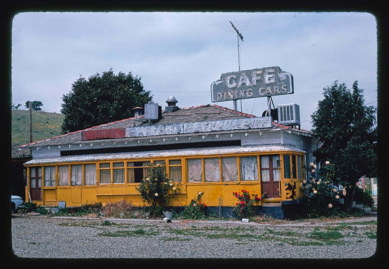 Dining Cars Cafe, Buellton, Californie, États-Unis - John Margolies