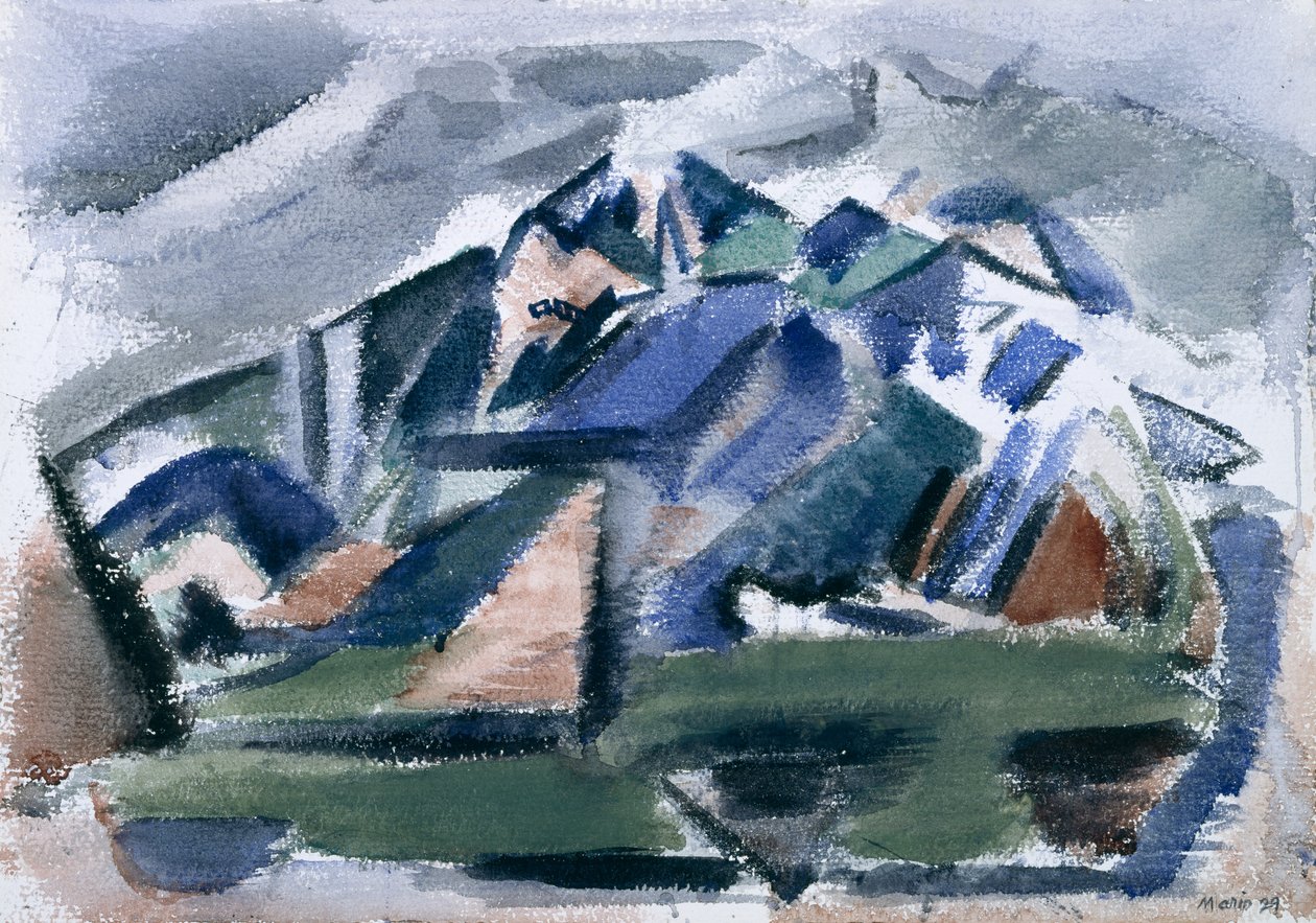 La montagne, Taos, Nouveau Mexique - John Marin