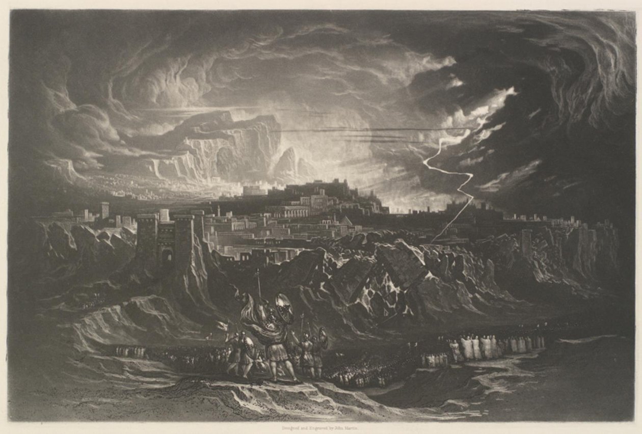 La chute des murs de Jéricho - John Martin