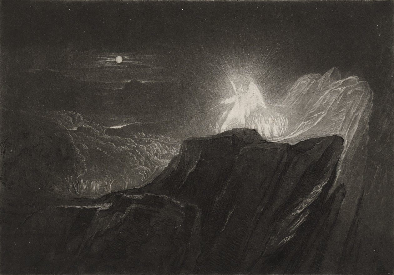 Les anges gardant le paradis la nuit, c.1827 - John Martin