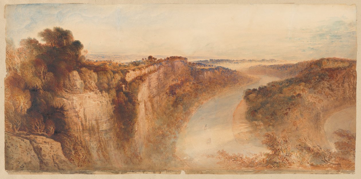 Vue sur la rivière Wye, en direction de Chepstow - John Martin