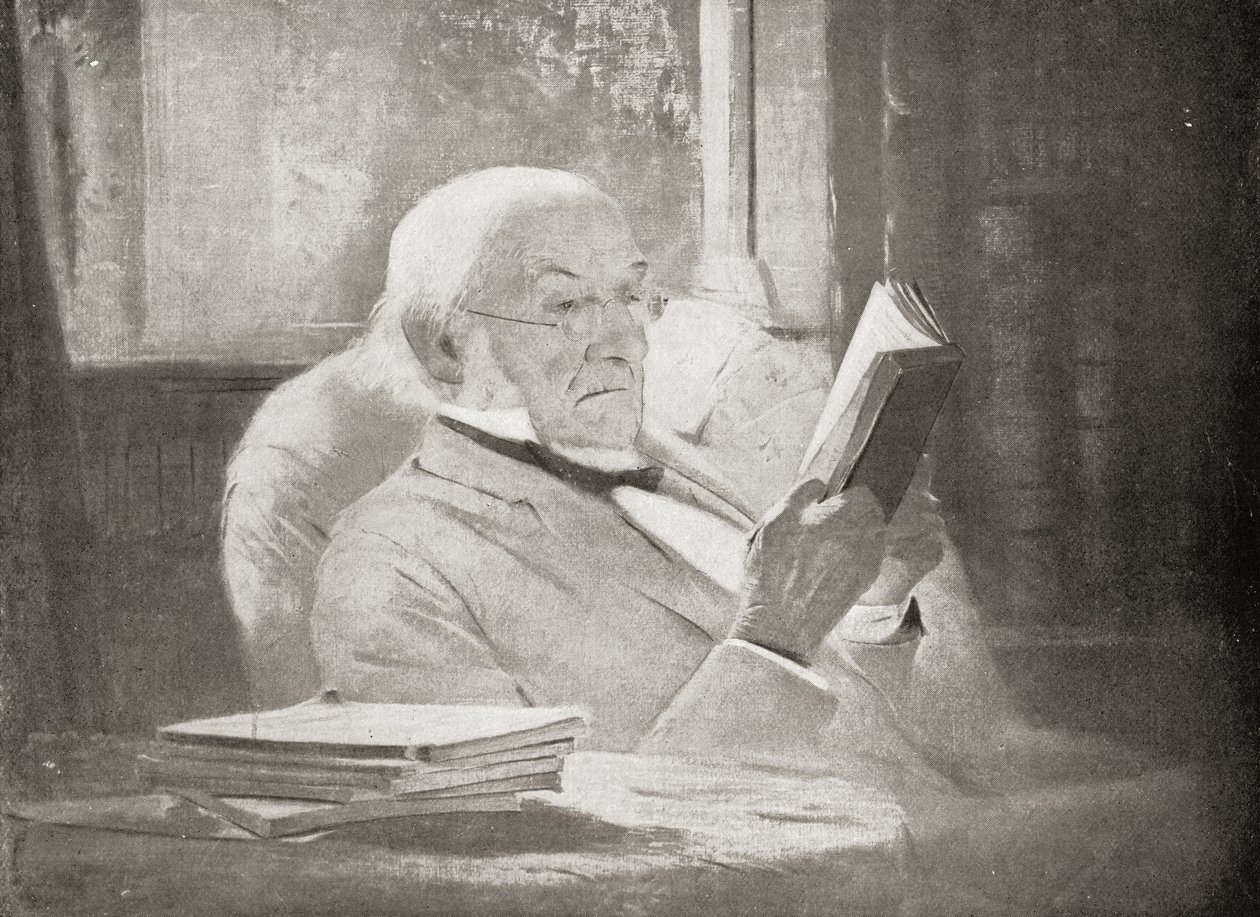 William Ewart Gladstone (1809-98) dans la vieillesse, illustration de 