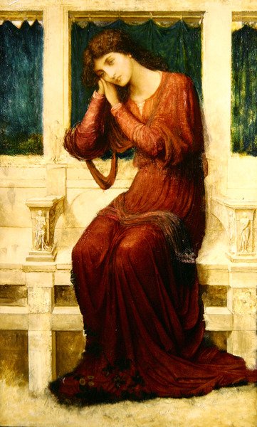 Quand le chagrin vient à Summerday, les roses fleurissent en vain, vers 1910 - John Melhuish Strudwick