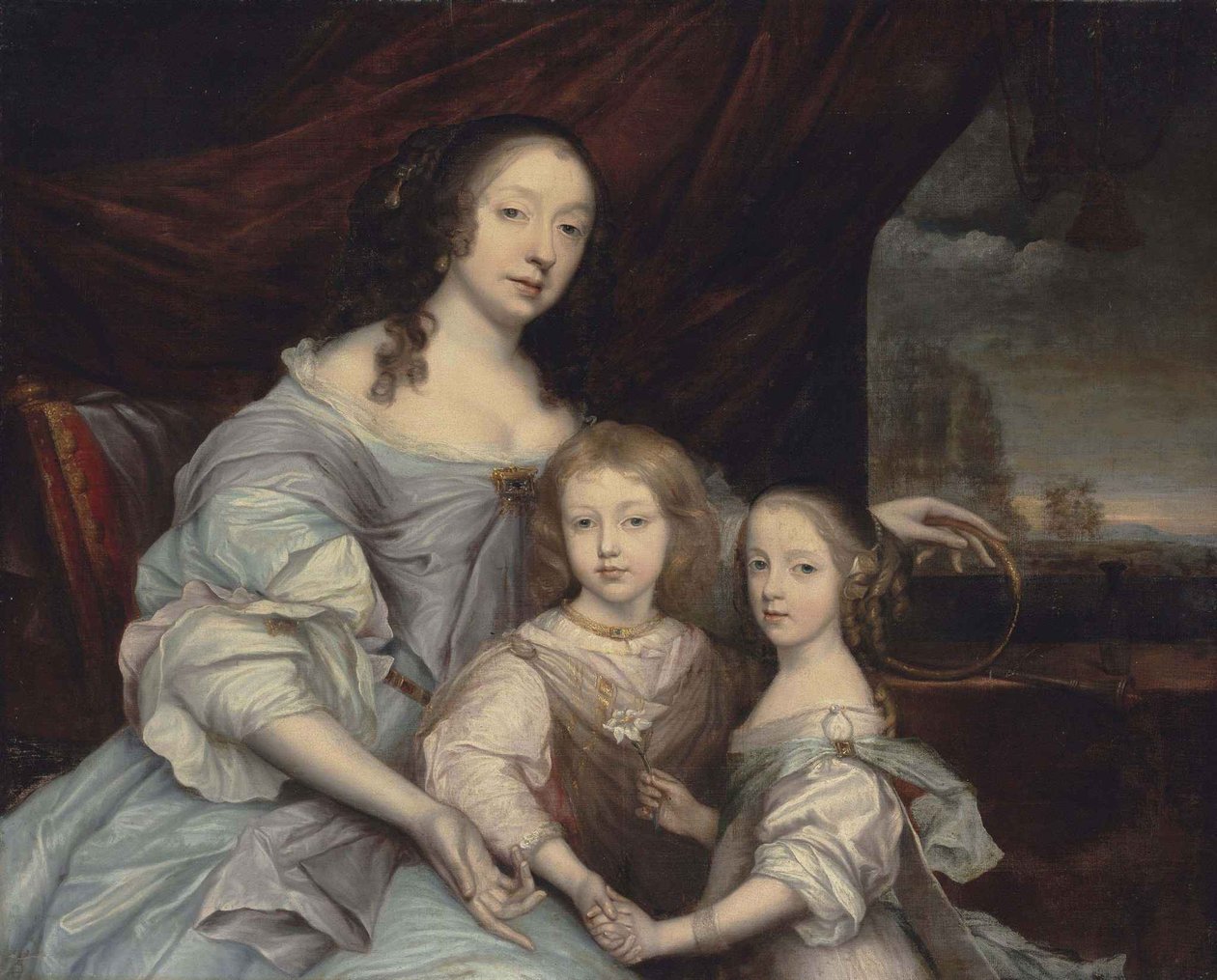 John Michael Wright Mary Villiers et ses enfants - John Michael Wright