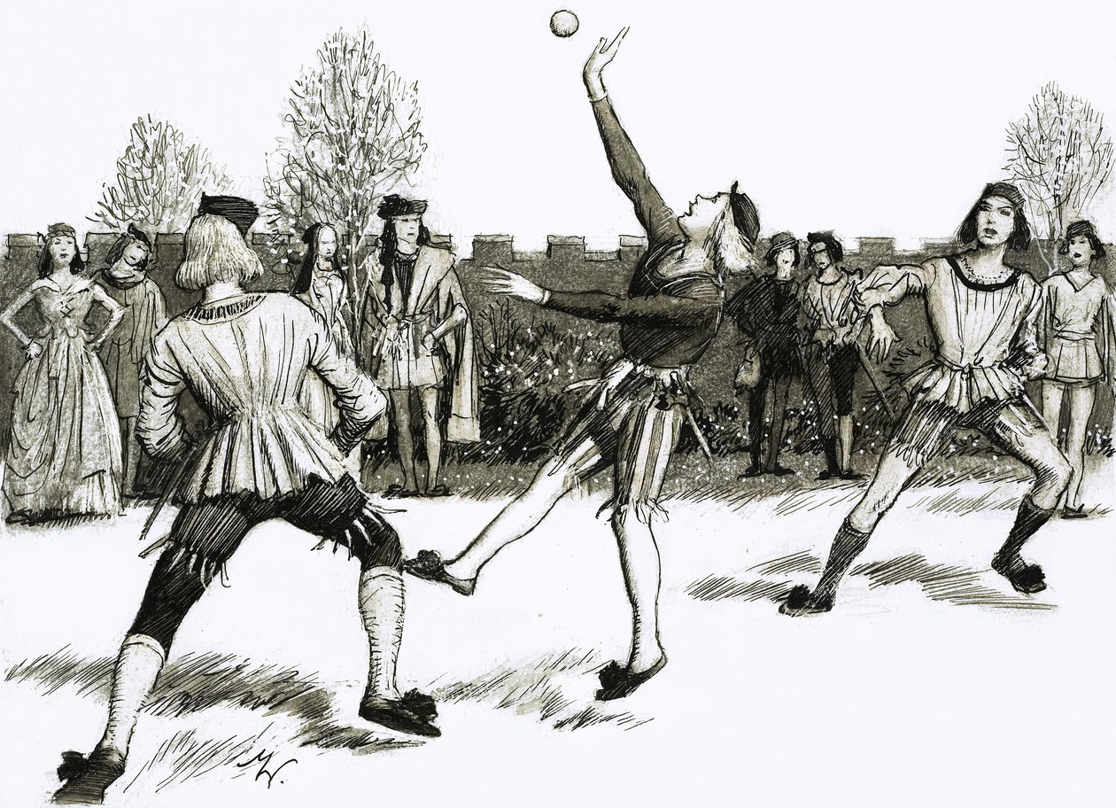 Jeu de Paume, une sorte de handball - John Millar Watt
