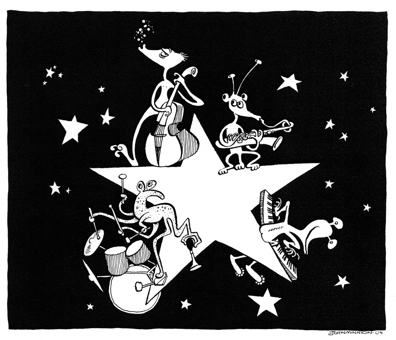 Alien All- Stars caricature de John Minnion - John Minnion