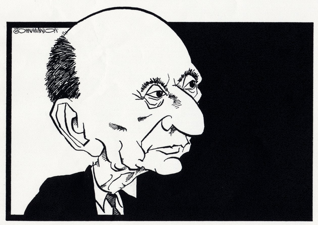 Arnold Schoenberg, caricature - John Minnion