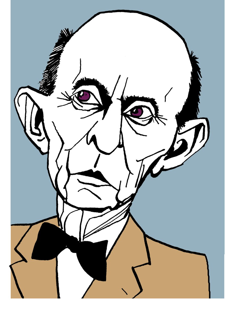 Arnold Schoenberg, caricature - John Minnion
