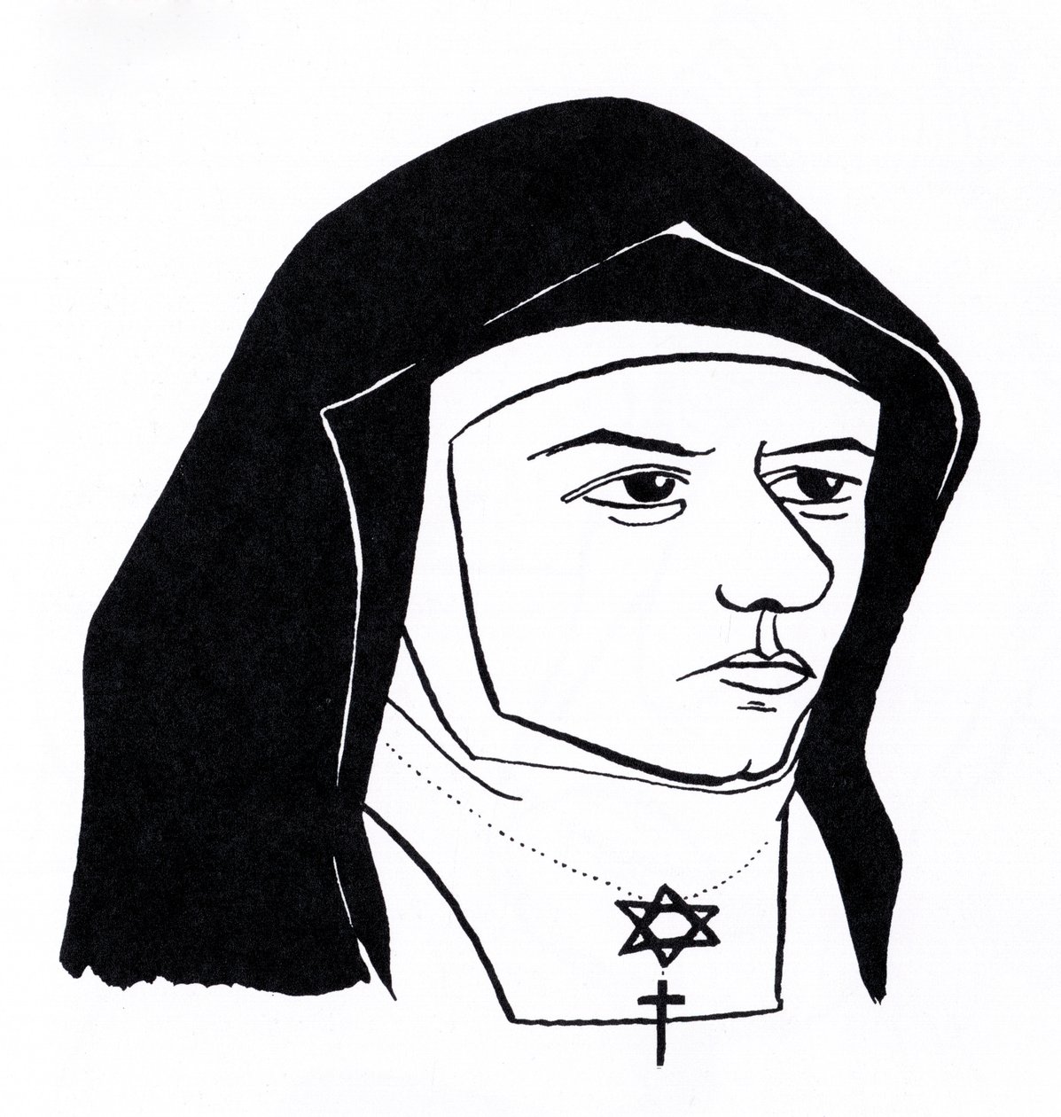 Edith Stein, alias Sainte Thérèse-Bénédicte de la Croix, était une philosophe, une féministe, une religieuse carmélite et une martyre. - John Minnion