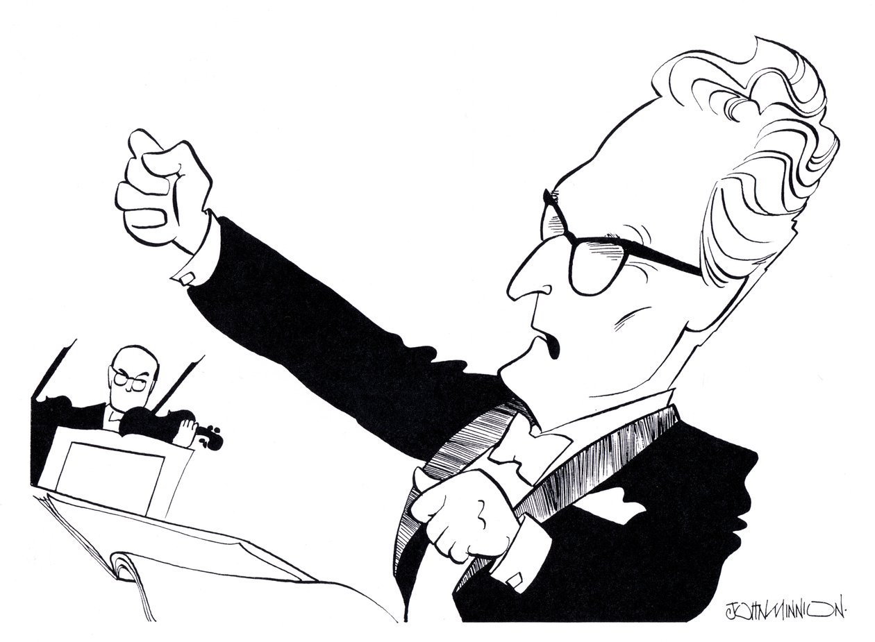 Otto Klemperer - caricatures - John Minnion