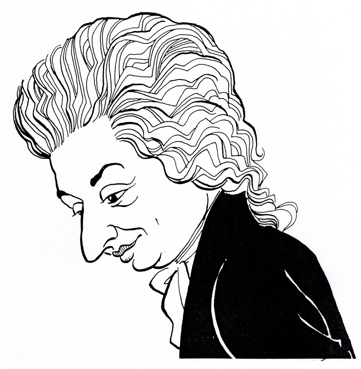 Wolfgang Amadeus Mozart - caricature - John Minnion