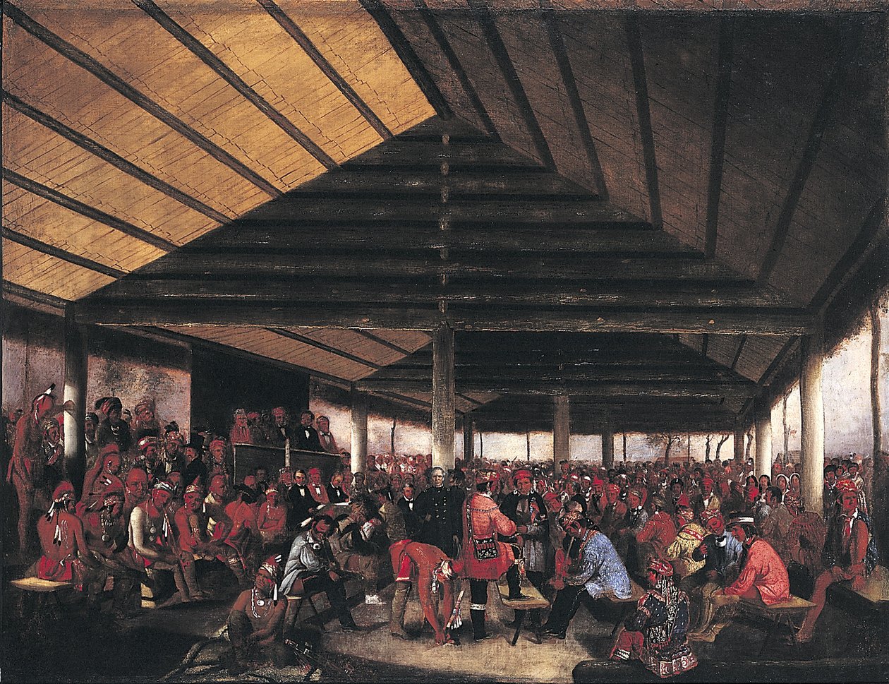 Conseil international des Indiens (tenu à Tallequah, Territoire indien, en 1843) - John Mix Stanley