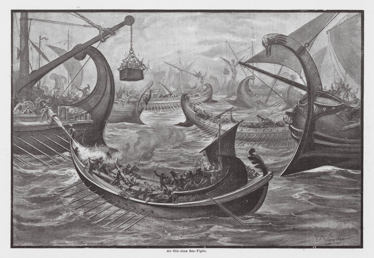 Un combat maritime à l