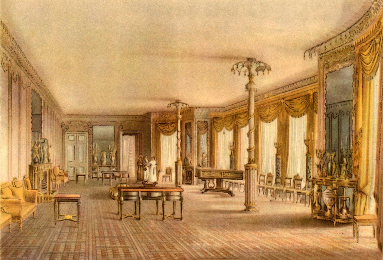 Le salon nord, Royal Pavilion, Brighton, East Sussex, 1824, 1946 - John Nash