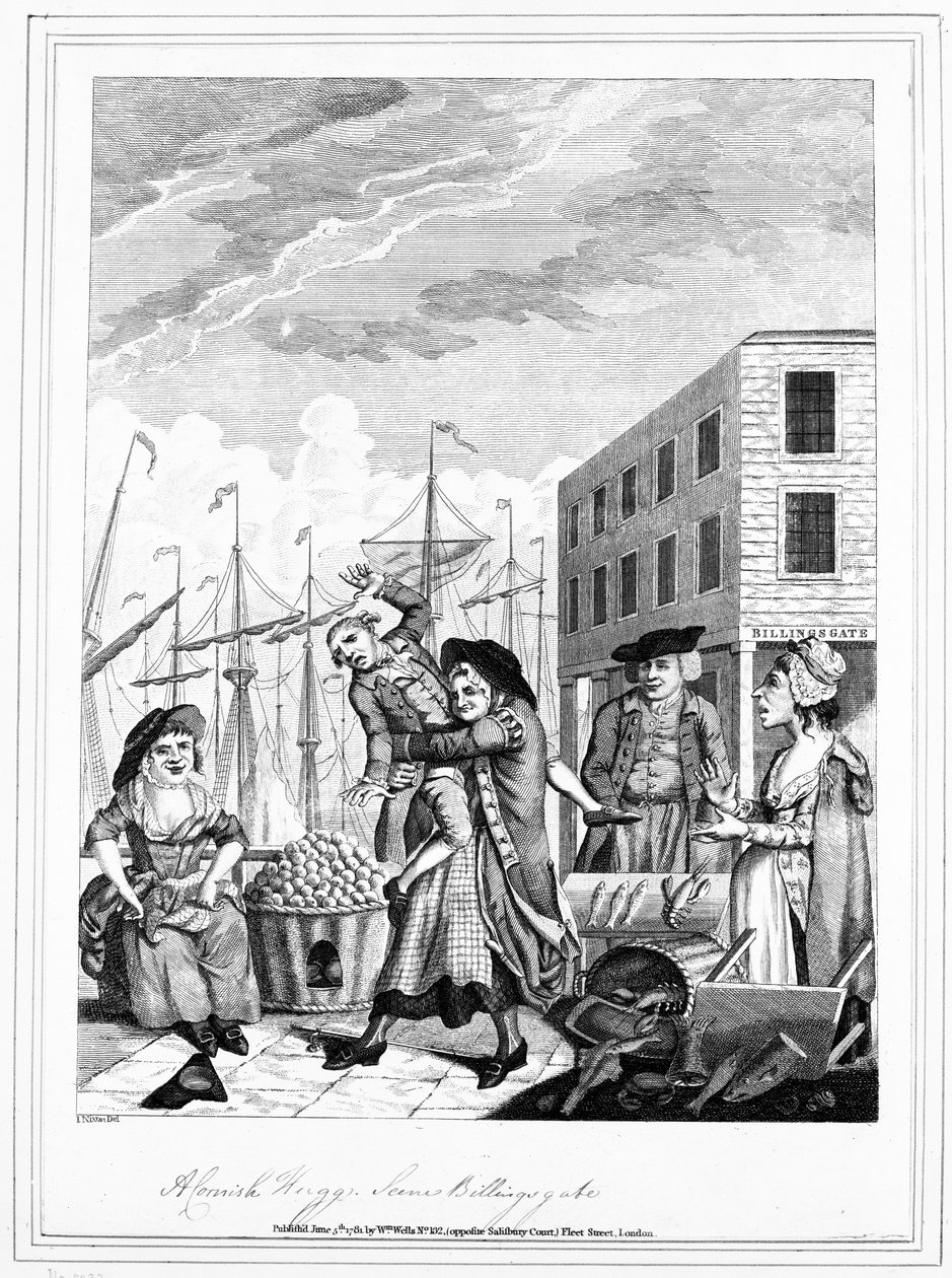 Une étreinte cornouaillaise à Billingsgate, 1781 - John Nixon