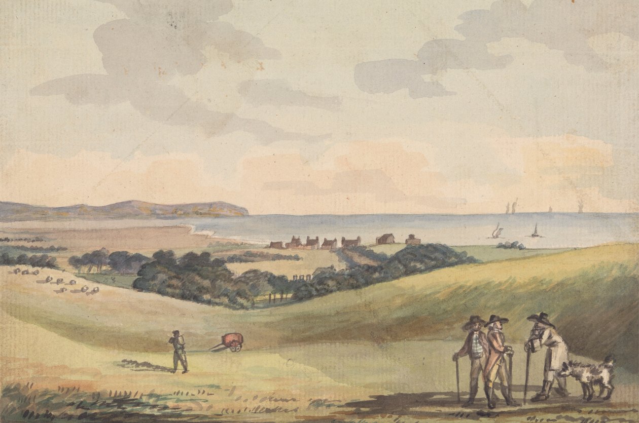 Eastbourne depuis le siège de Lord G. Cavendish dans le parc - John Nixon