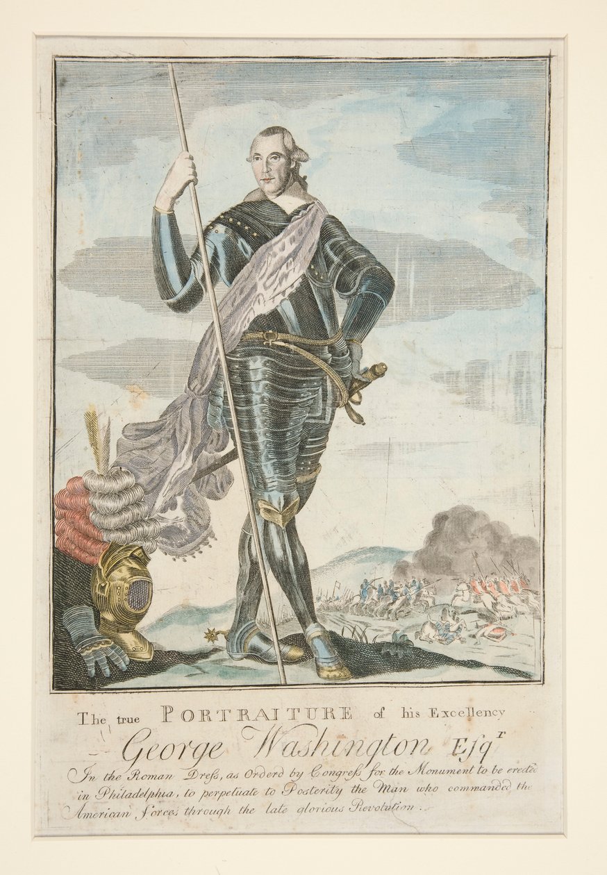 Le véritable portrait de son Excellence George Washington Esqr. en costume romain - John Norman