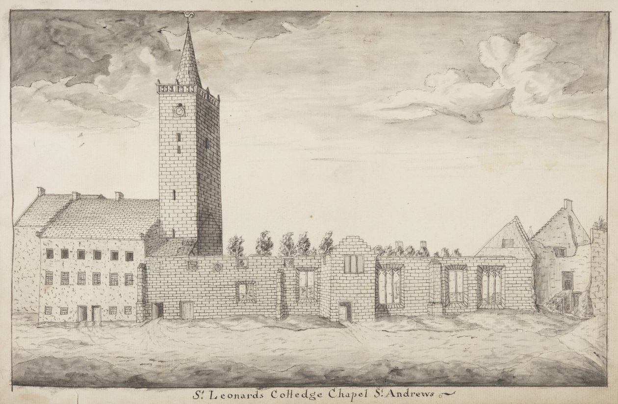 St Andrews Délinéé - Chapelle du Collège St Leonards St Andrews - John Oliphant