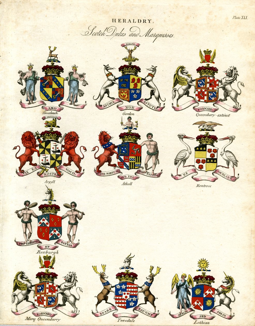 Armoiries des ducs et marquis écossais - John Pass