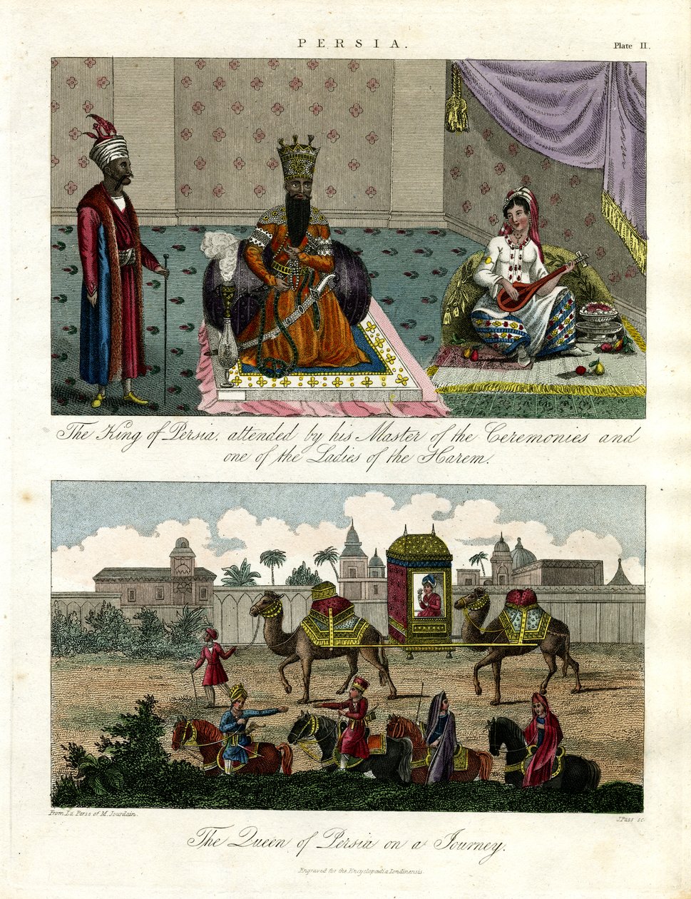 Scènes de Perse - Vie de cour et procession royale - John Pass