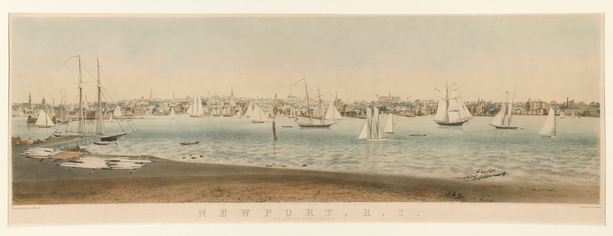 Newport, R.I. / Vue depuis Fort Wolcott, Goat Island - John Perry Newell