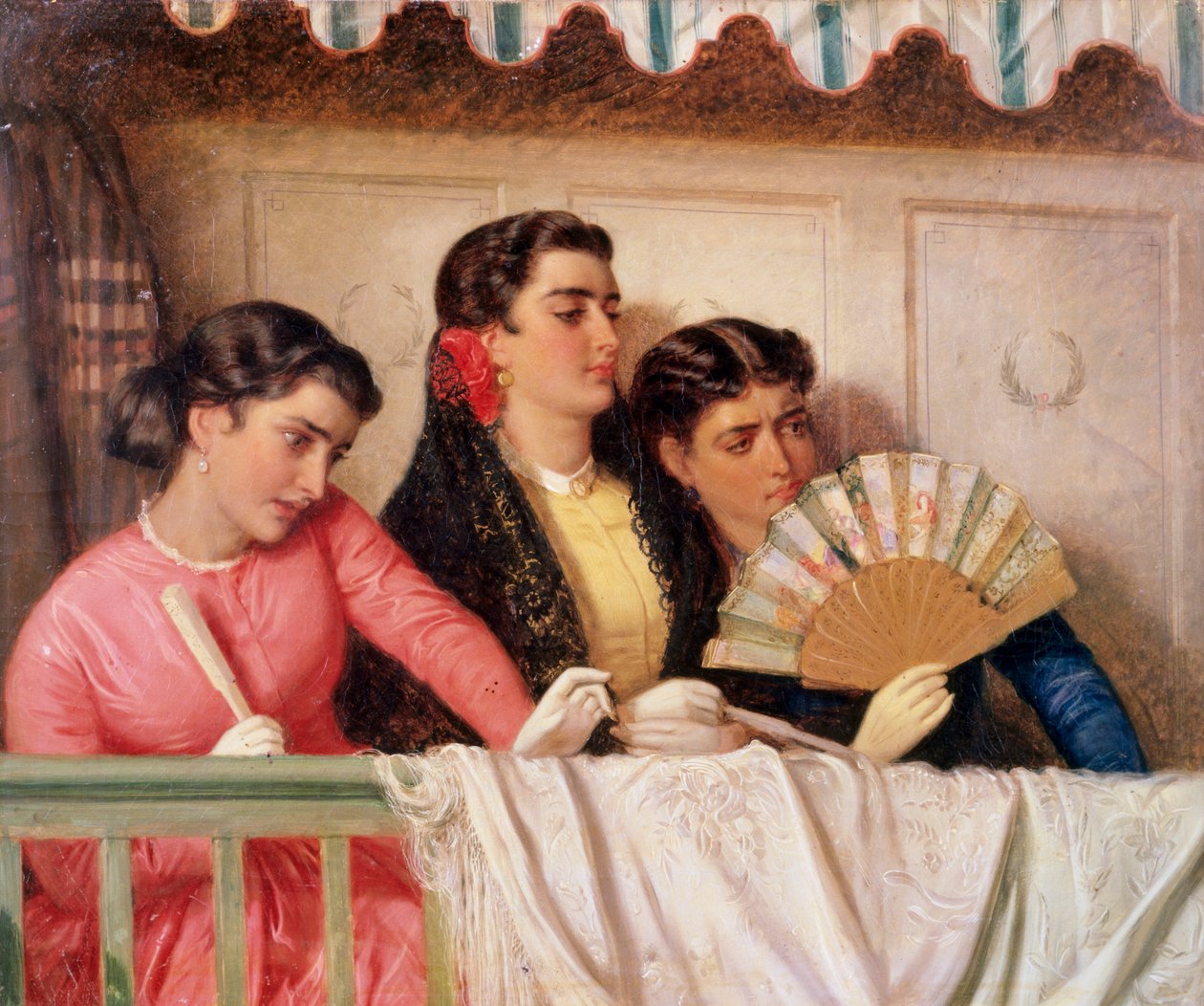 Regarder la corrida (huile sur toile) - John Phillip