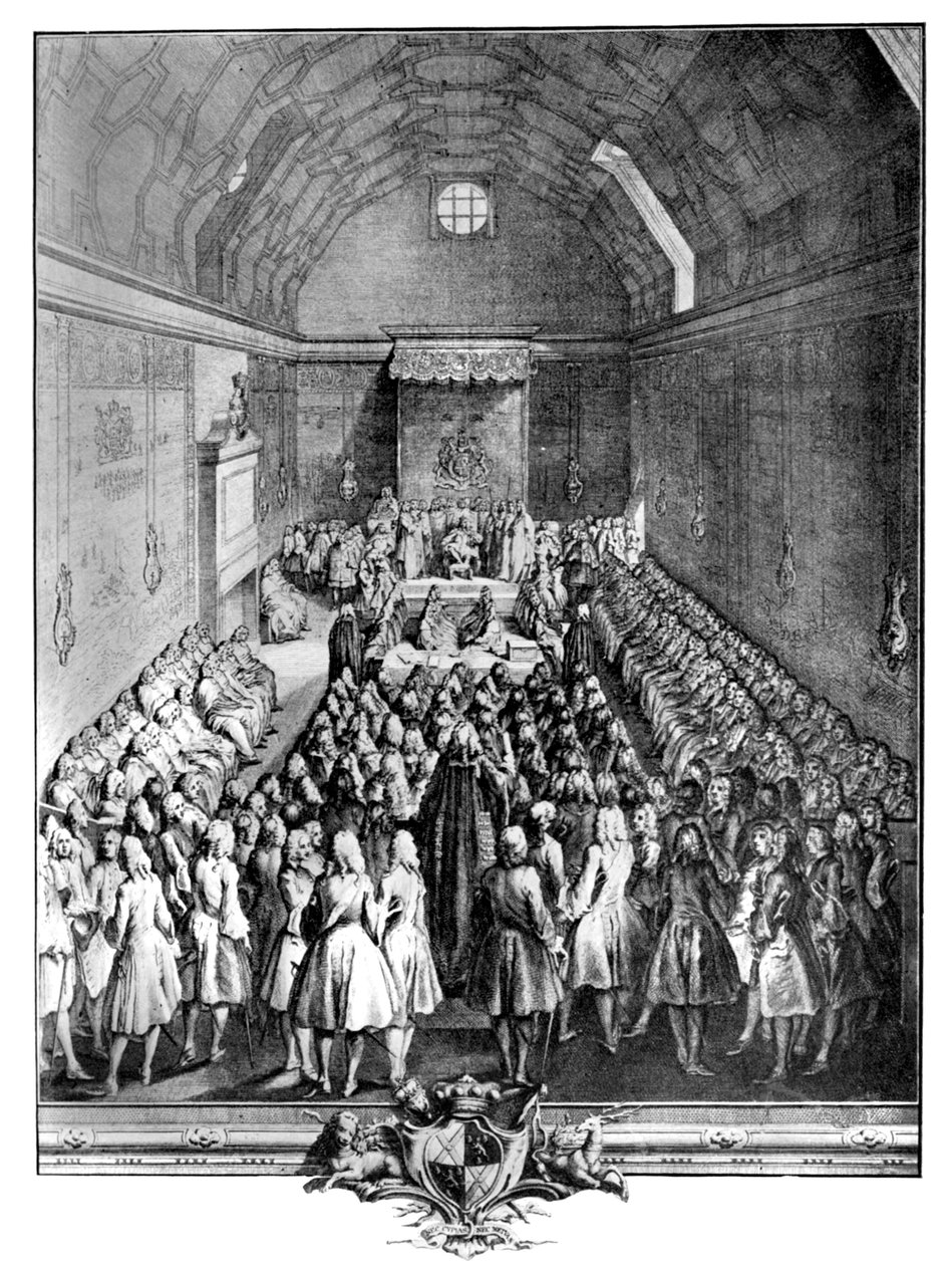 Intérieur de la Chambre des Lords, Westminster, en 1742, vers 1902-1905 - John Pine