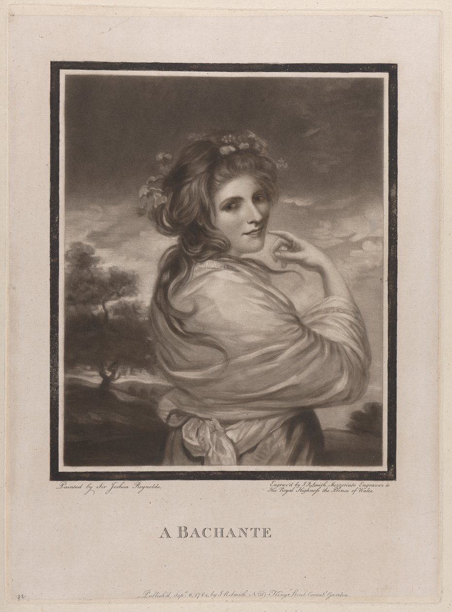 Une bacchante (Emma Hart, plus tard Lady Hamilton) - John Raphael Smith