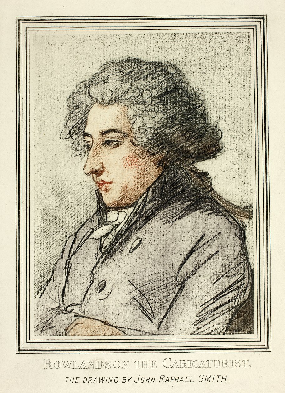Portrait de Thomas Rowlandson, des Reproductions de dessins de vieux maîtres au British Museum - John Raphael Smith