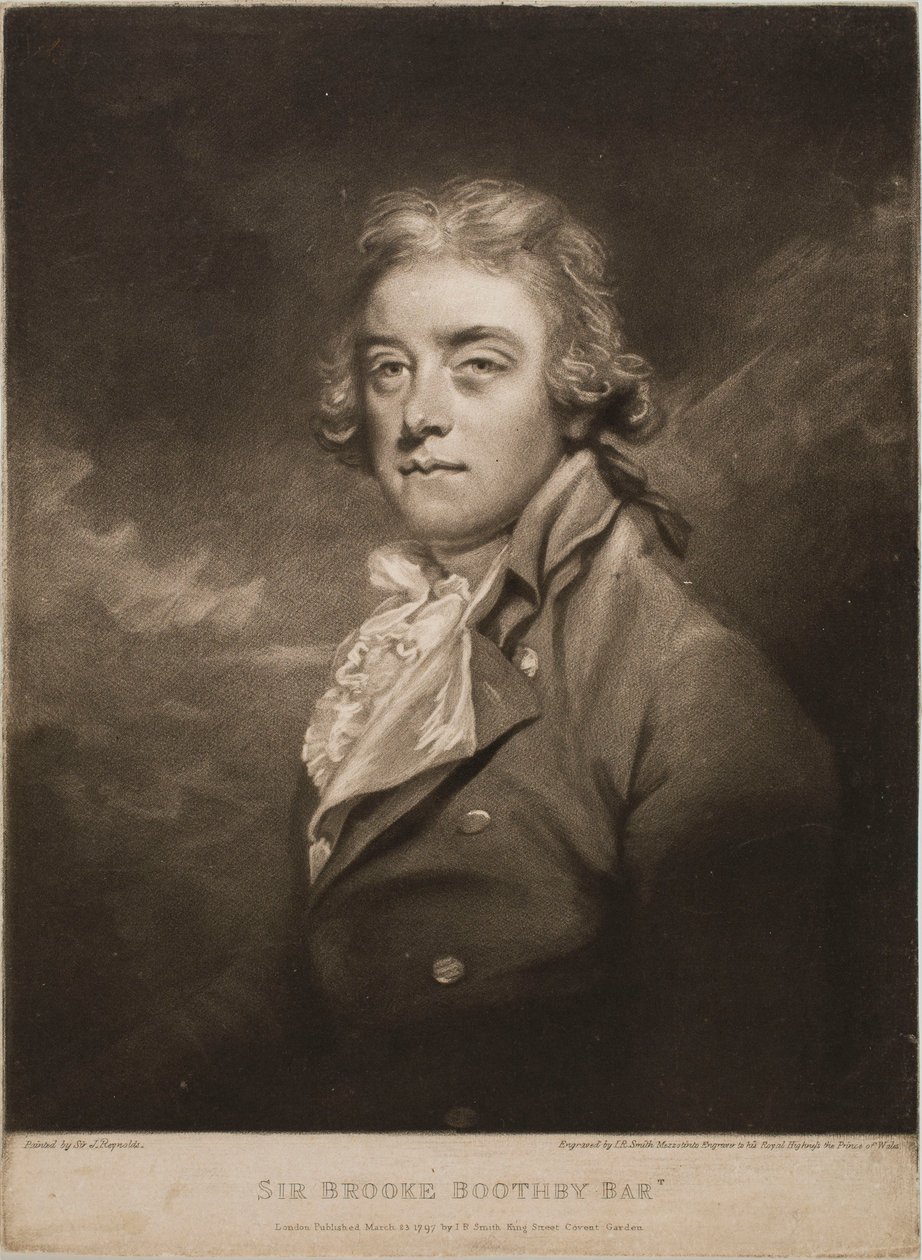 Portrait de Sir Brooke Boothby - John Raphael Smith