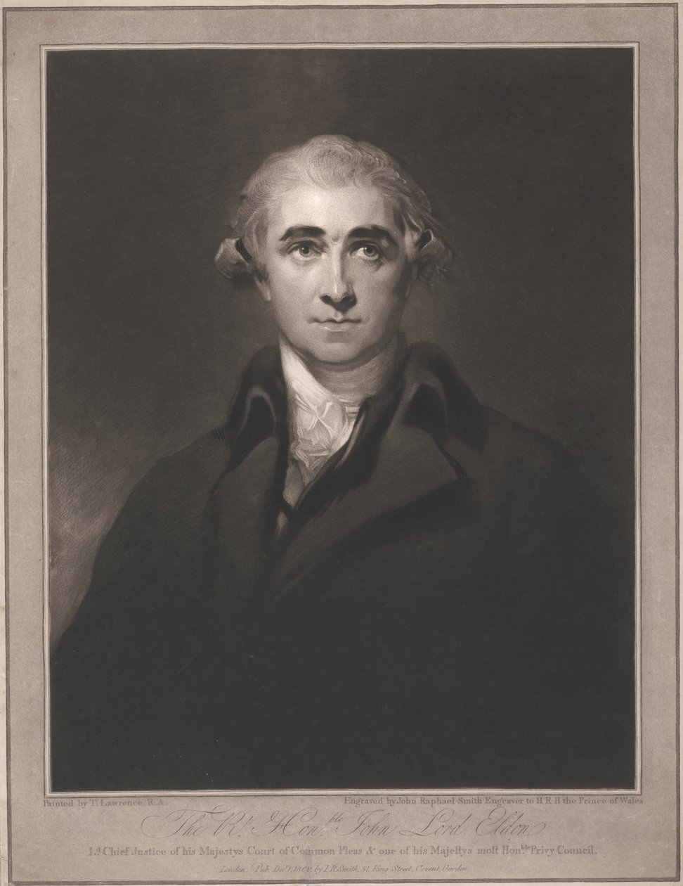 Le très honorable John Lord Eldon - John Raphael Smith