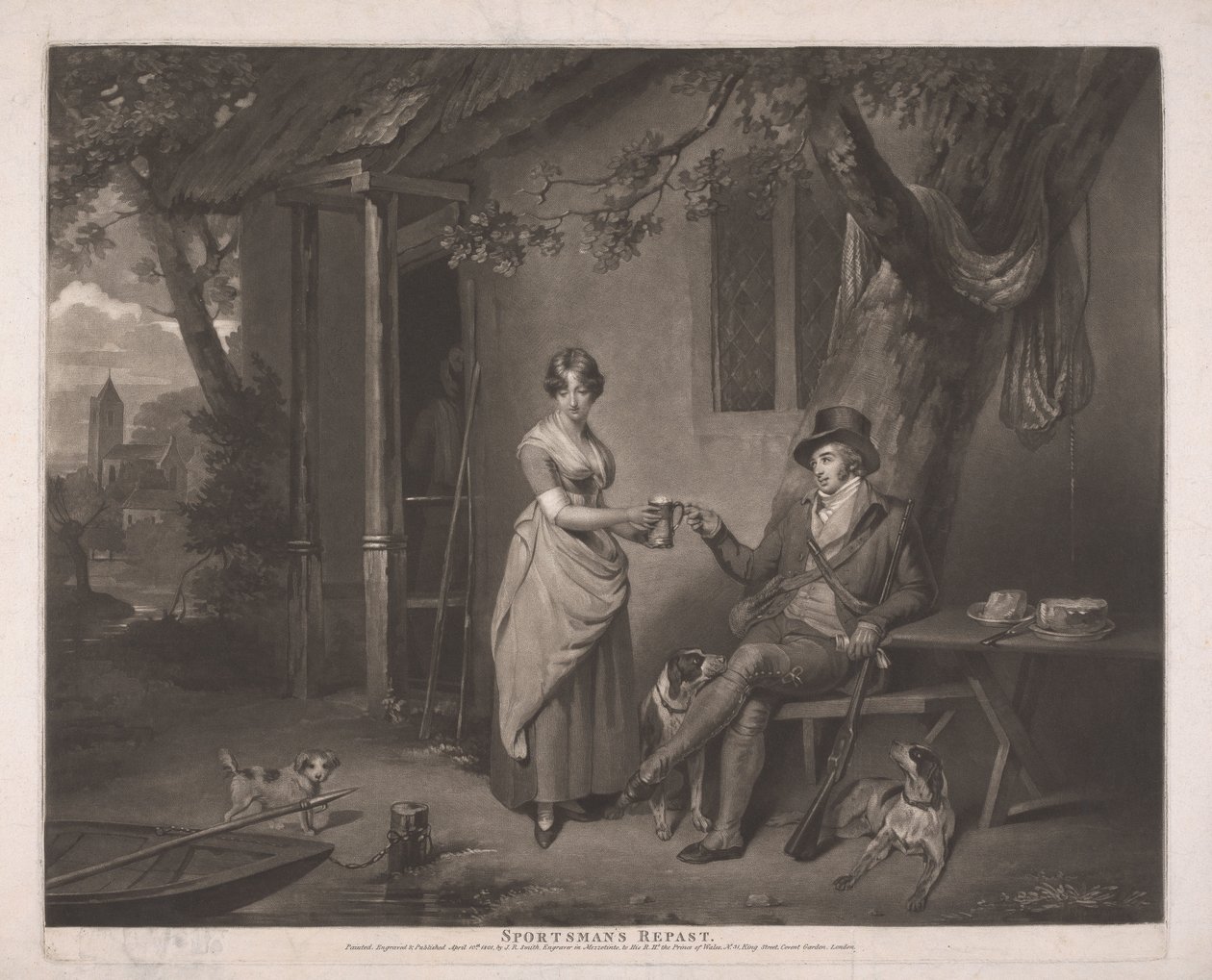 Le repas du chasseur - John Raphael Smith