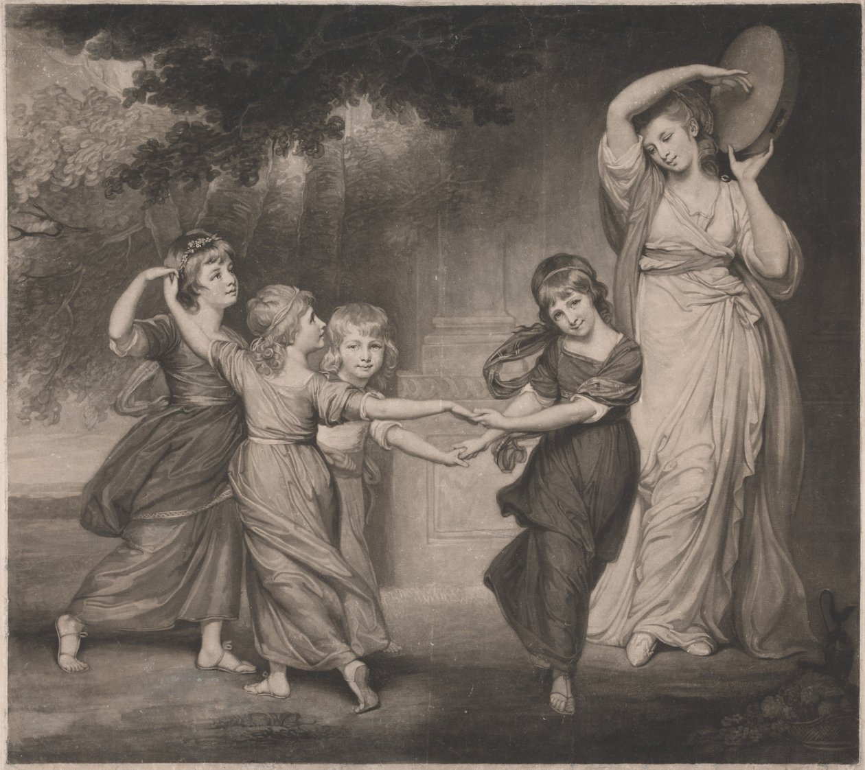 La famille Gower : les enfants de Granville, 2e comte Gower - John Raphael Smith