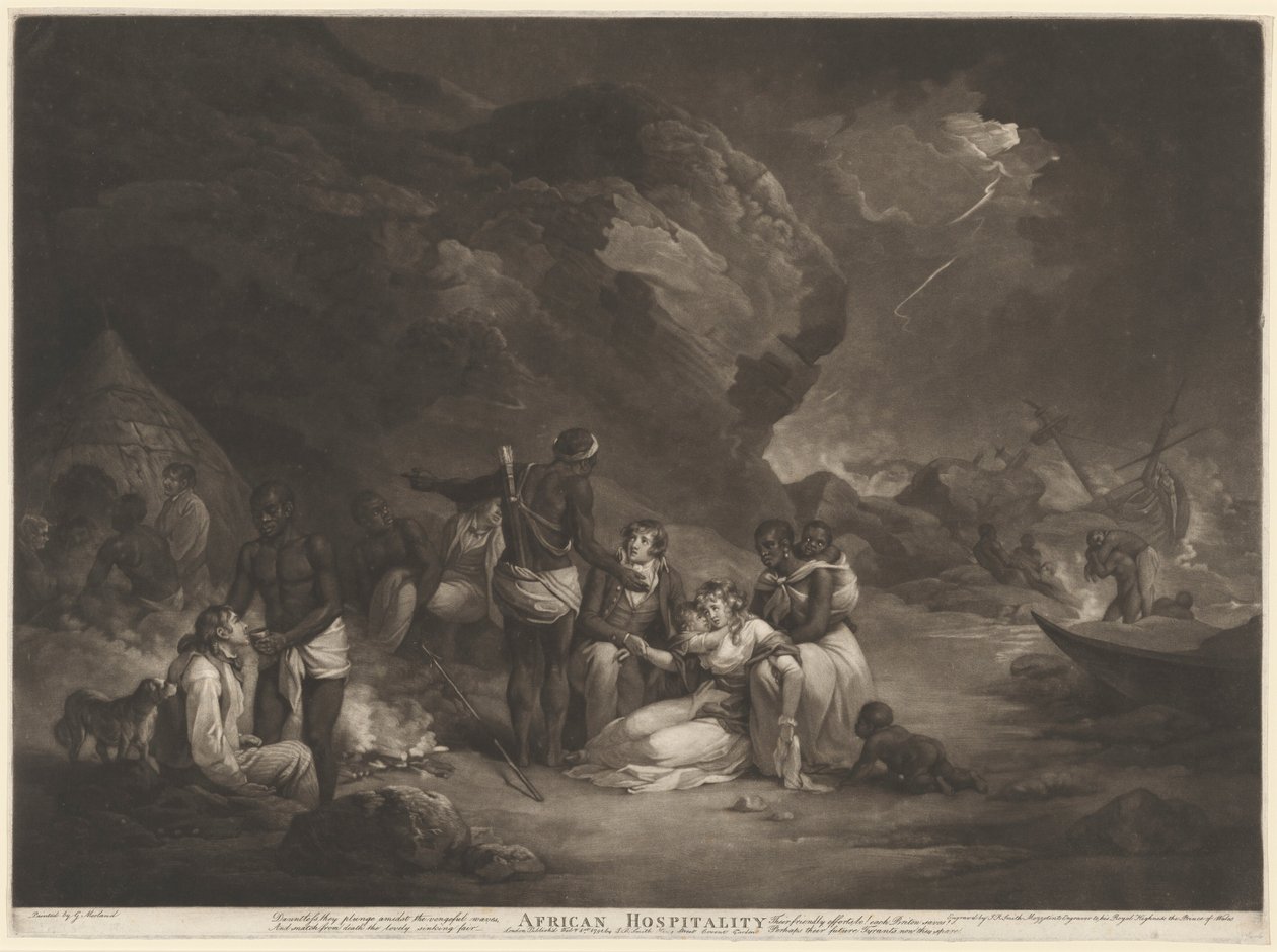 Hospitalité africaine - John Raphael Smith after George Morland