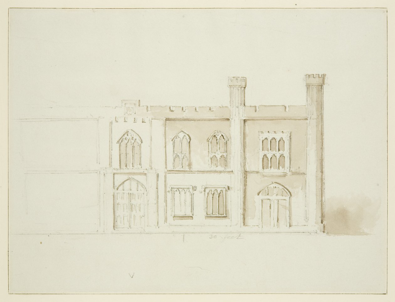 Plan de M. Garrard pour les bâtiments municipaux proposés à Queen Square - John Reverend Eden